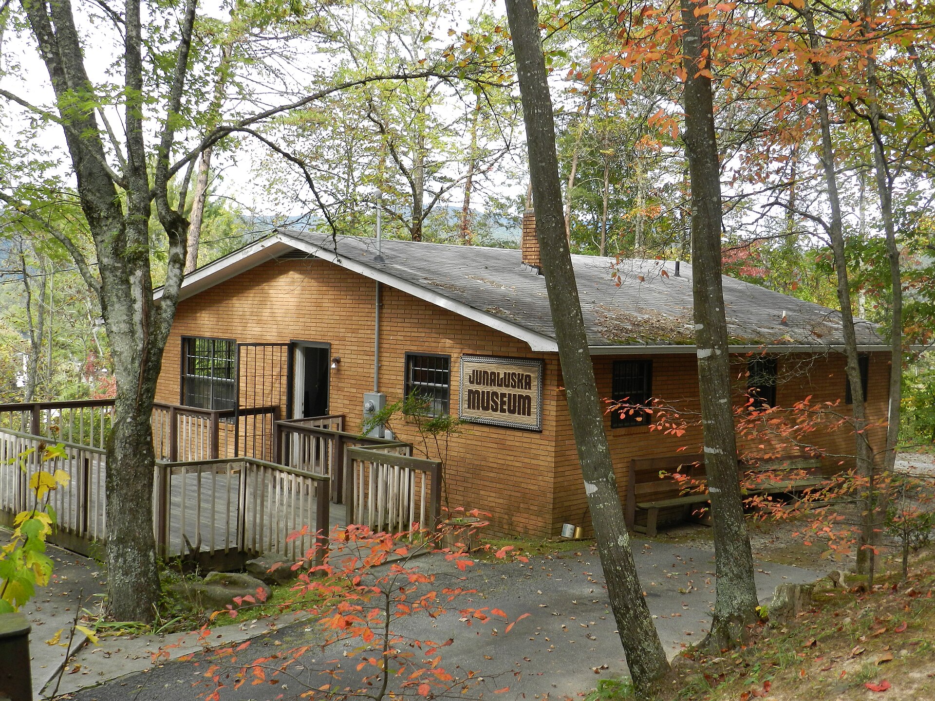 The Junaluska Museum building in Robbinsville